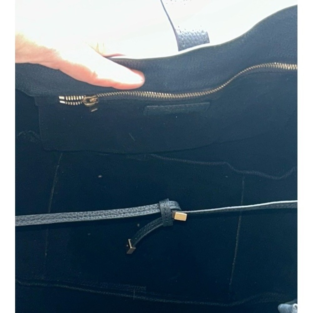 Saint Laurent le 5 A7 Bea Tote Deerskin Leather Shoulder Bag Women Black - Picture 4 of 9